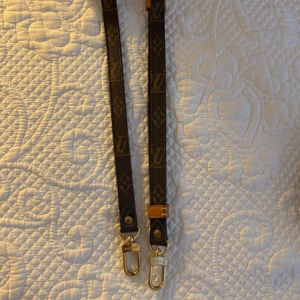 Louis Vuitton monogram leather strap